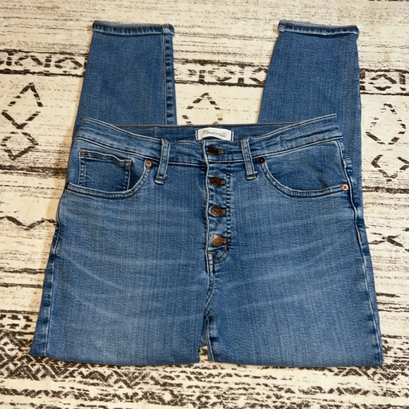Madewell 9in Mid-Rise Skinny Crop - Picture 2 of 7
